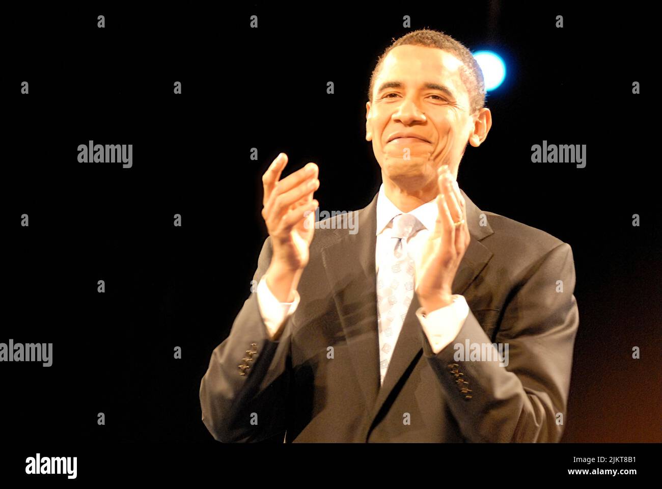 The Former President Barack Obama at the CNN Democratic Debates at the Kodak Theatre in Hollywood (Los Angeles) California before he was elected Stock Photo
