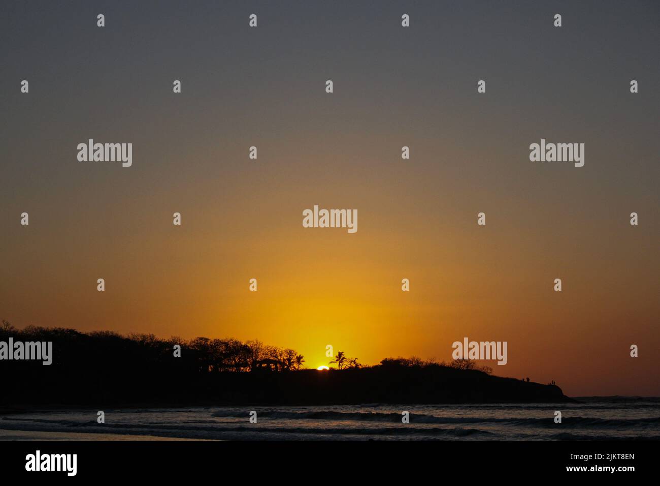 A beautiful scenery of a sunset Stock Photo - Alamy