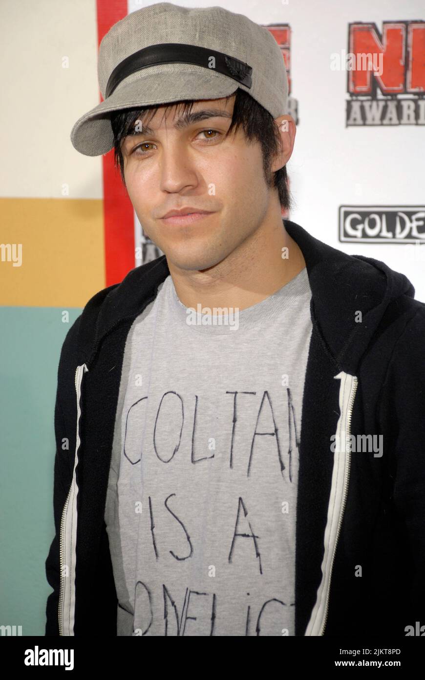 A Bassist Pete Wentz of the band Fall Out Boy at the US NME Music