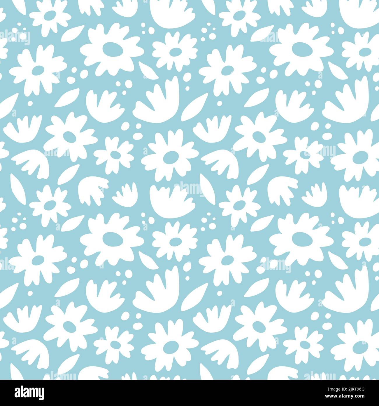 Daisy flower vector seamless pattern Stock Vector Image & Art - Alamy