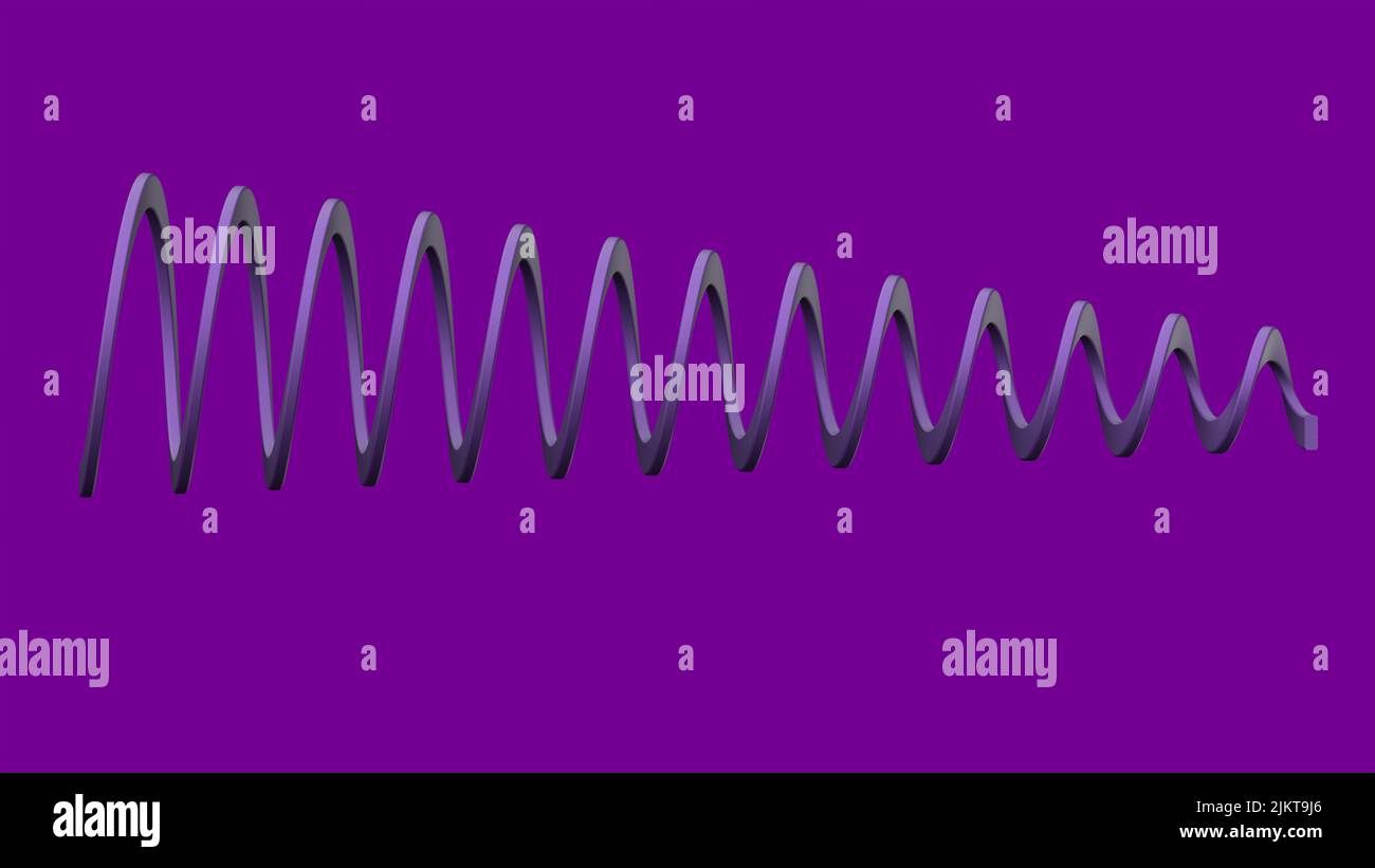 helix isolated DNA white background 3d illustration render purple Stock ...