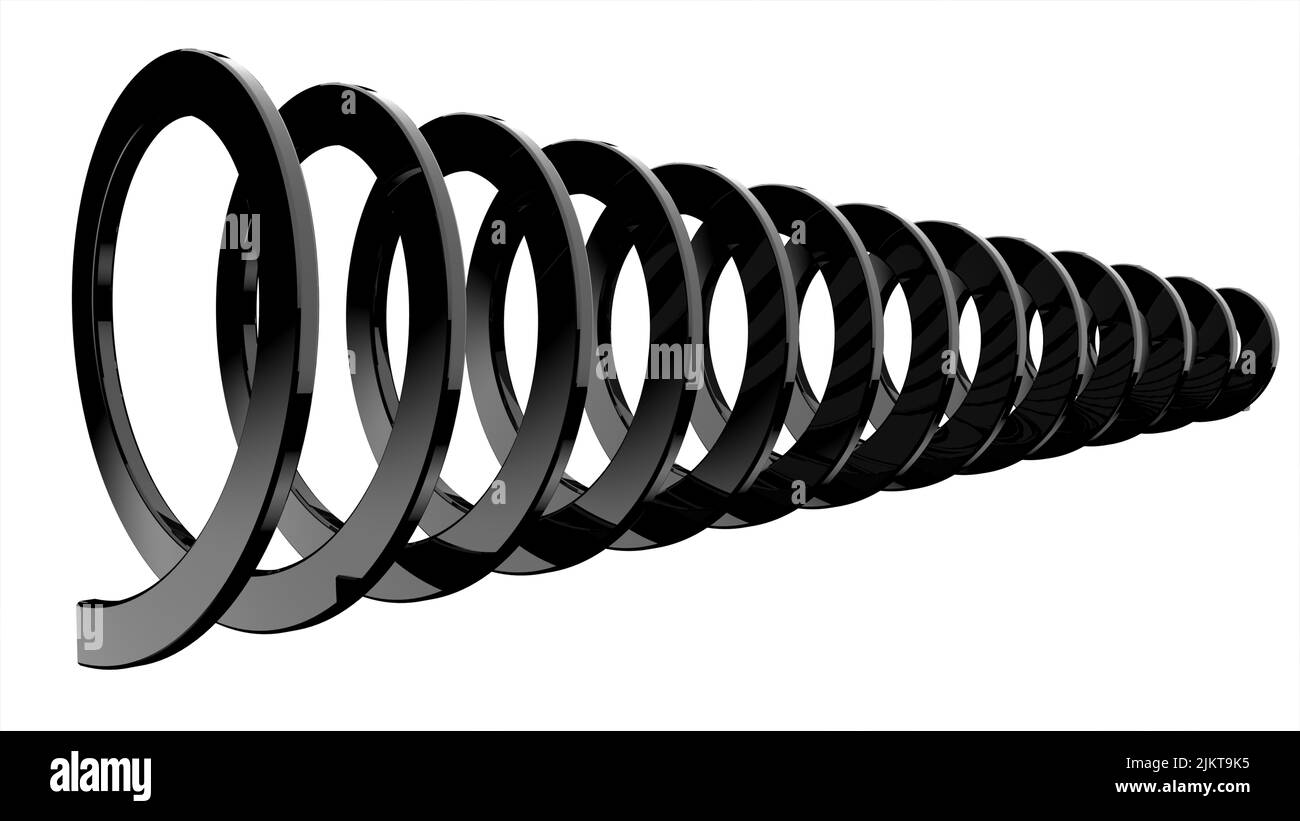 helix isolated DNA white background 3d illustration render Stock Photo ...