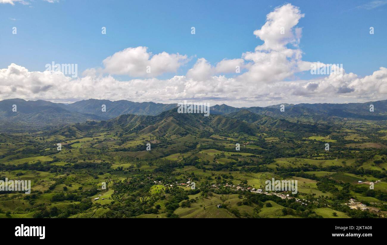 Aerial view of a village hi-res stock photography and images - Alamy
