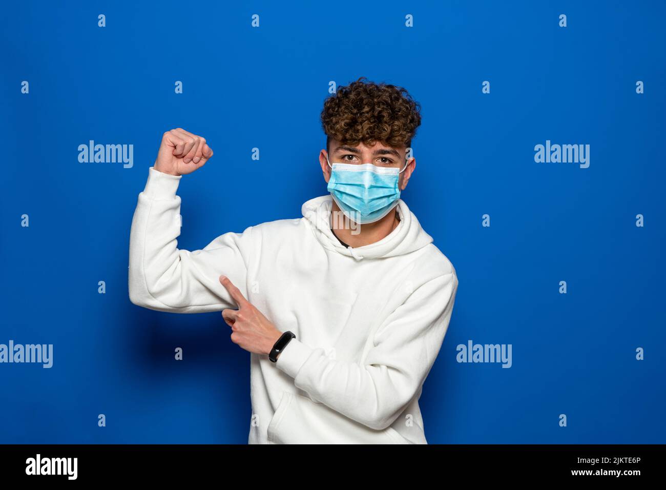 Strong power muscle arms hi-res stock photography and images - Alamy