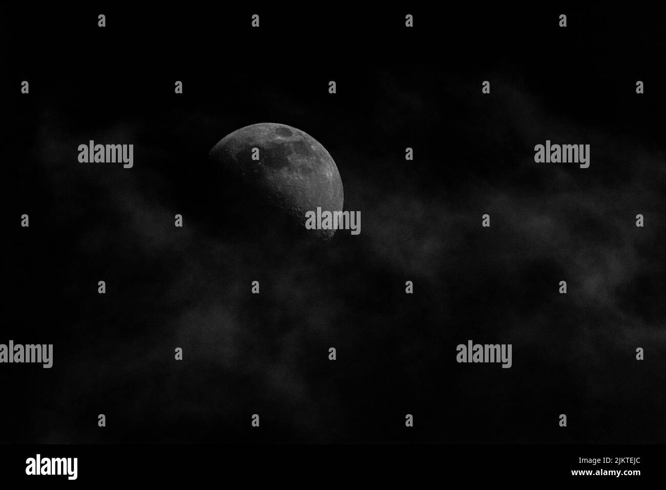 Night sky space view Black and White Stock Photos & Images - Alamy