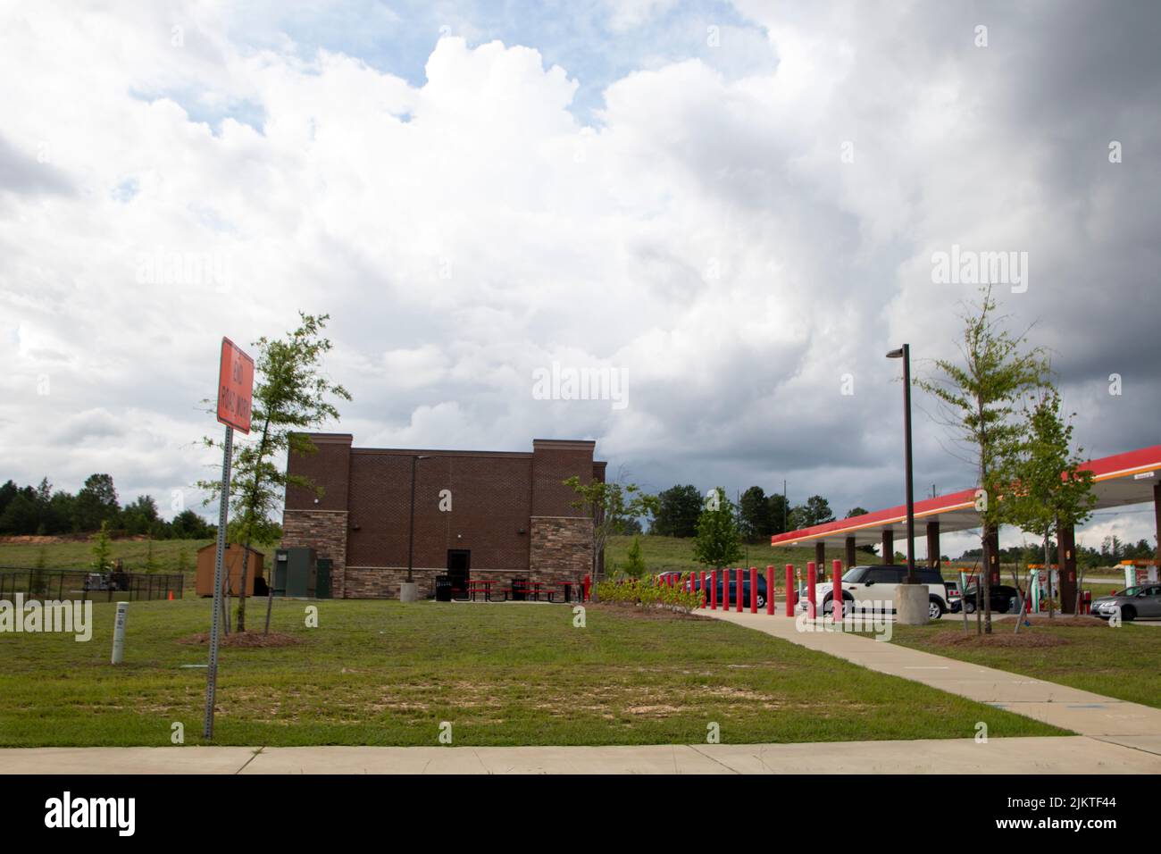 Augusta, Ga USA 05 21 21 Circle K retail gas station side view and