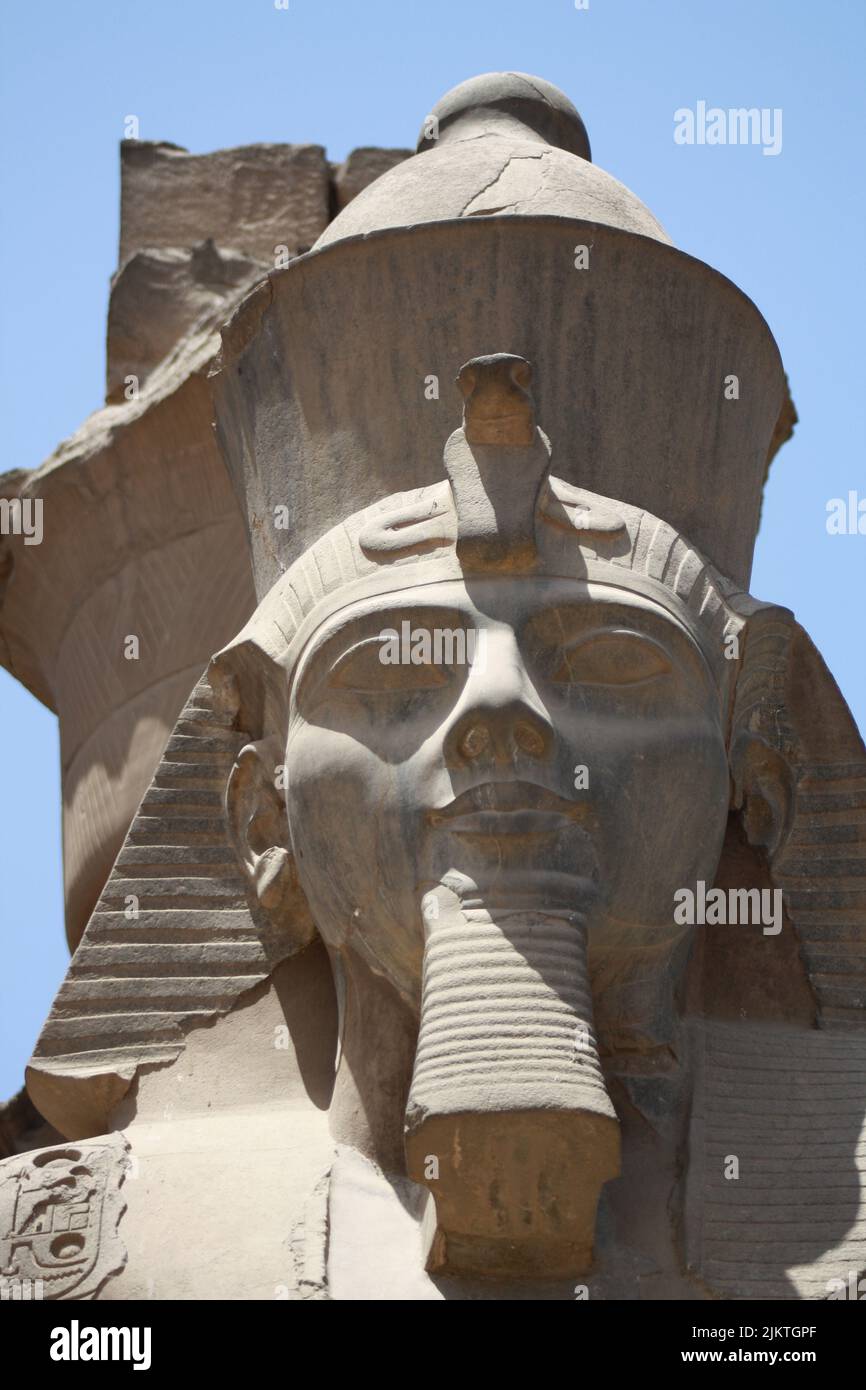 STATUE OF RAMESSES II IN LUXOR TEMPLE Stock Photo Alamy