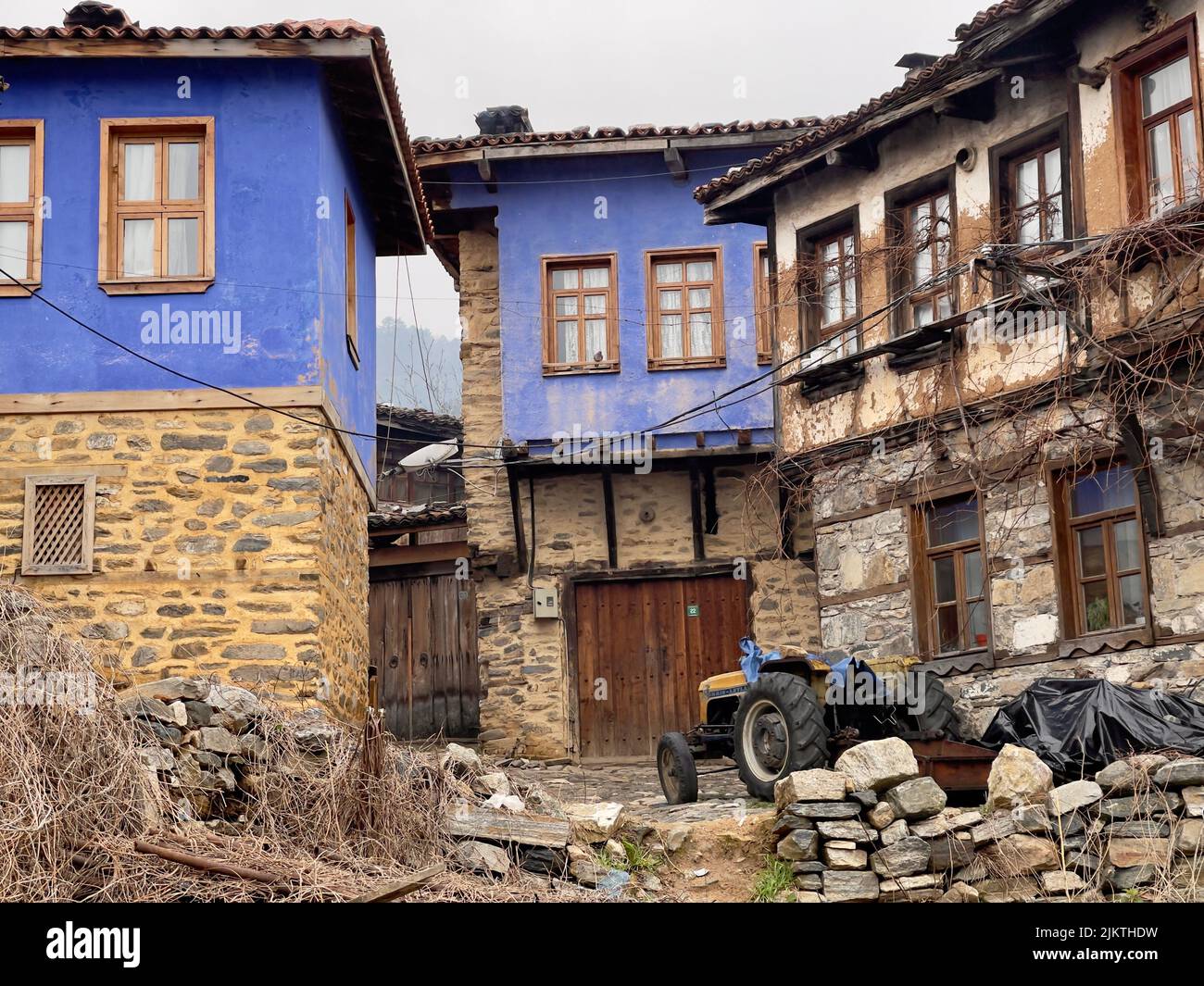 The historic UNESCO Village of Cumalikizik, Bursa, Turkey Stock Photo