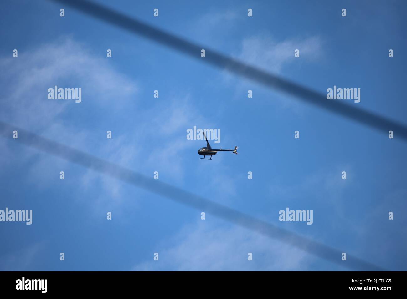 Helicopter in the clouds hi-res stock photography and images - Alamy