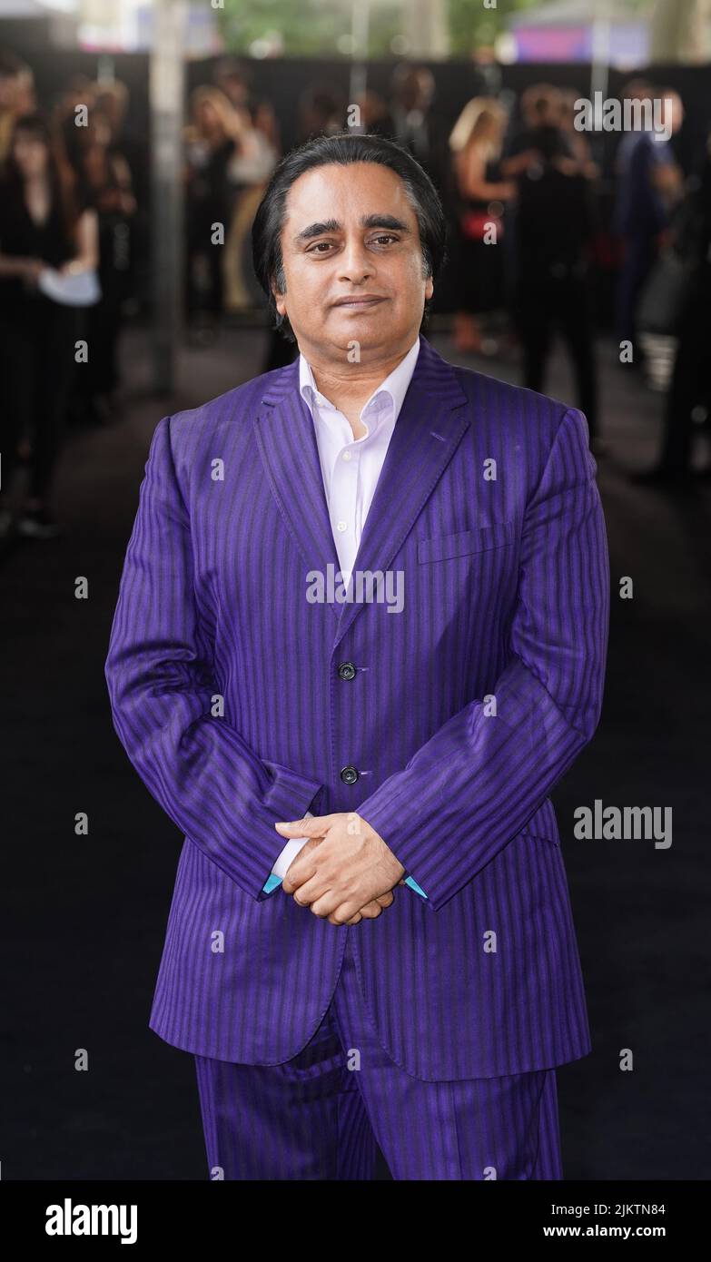 Sanjeev Bhaskar arrives for the world premiere of The Sandman BFI Southbank in London. Picture date: Wednesday August 3, 2022. Stock Photo