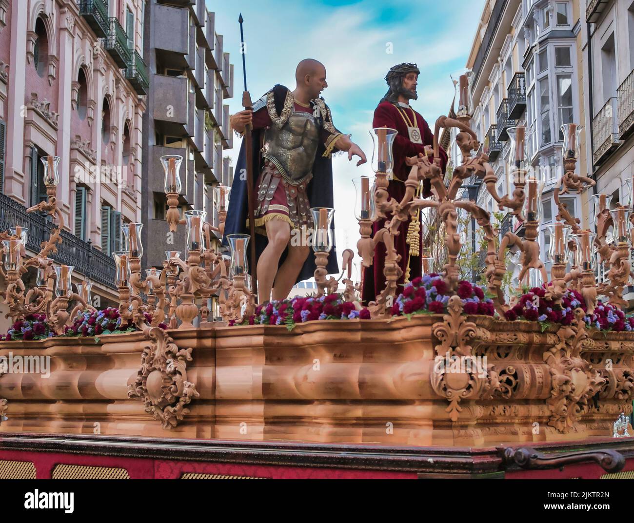 Semana santa de Valladolid, paso  portado a hombros de Jesús de Medinacelli Stock Photo