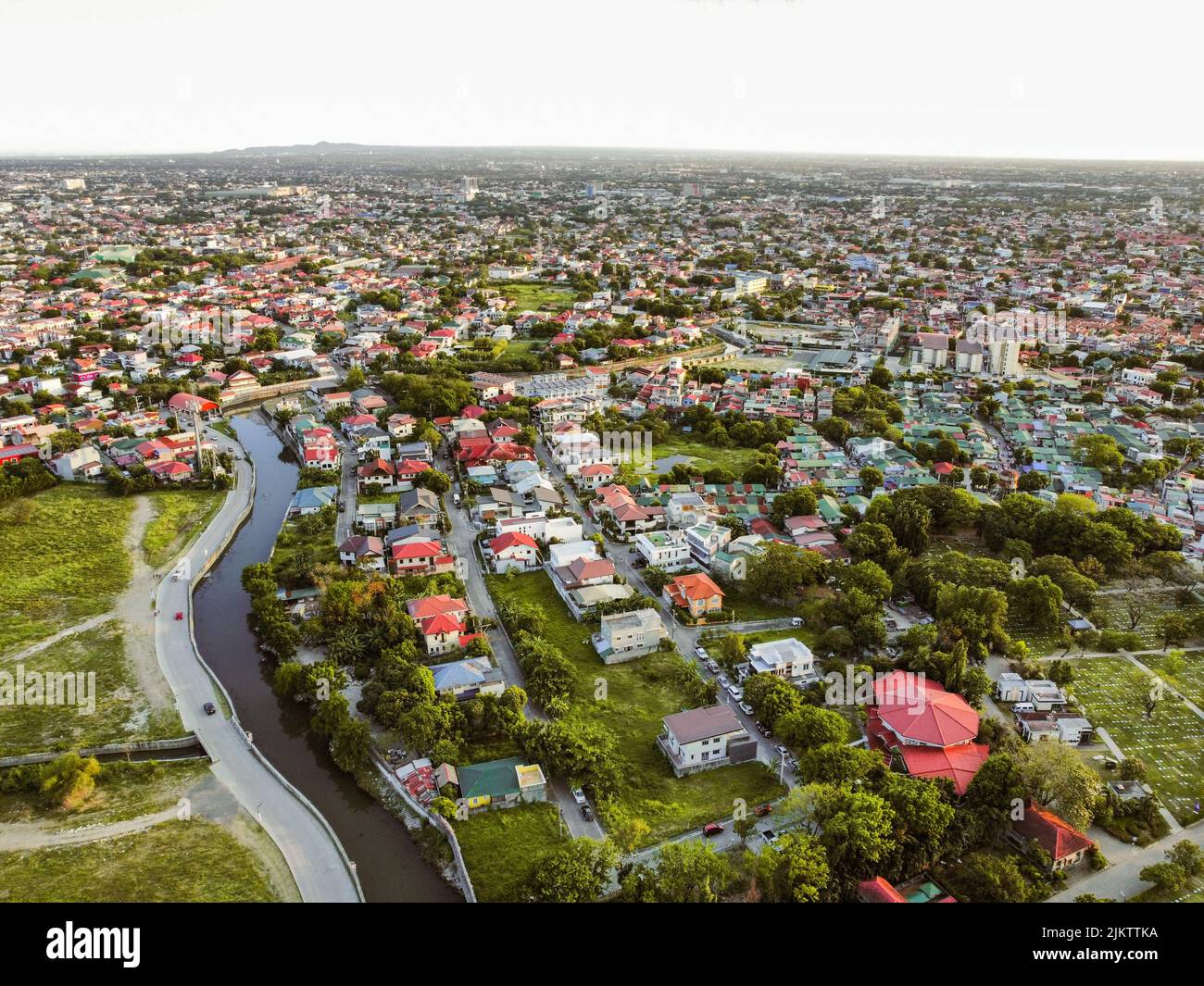 Aerial view historic city river hi-res stock photography and images - Alamy