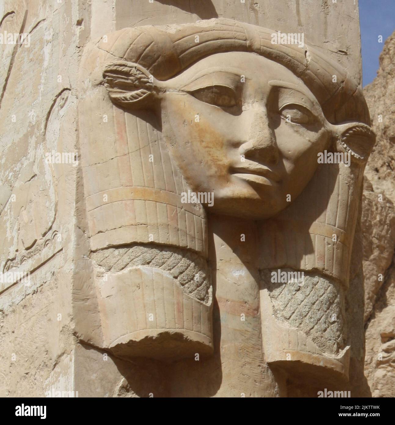 GODDESS HATHOR IN EGYPTIAN TEMPLE Stock Photo Alamy
