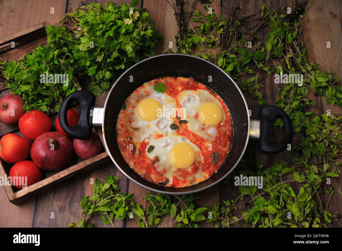 Egg curry,egg drop curry ,egg yolk famous indian egg curry Stock Photo Alamy