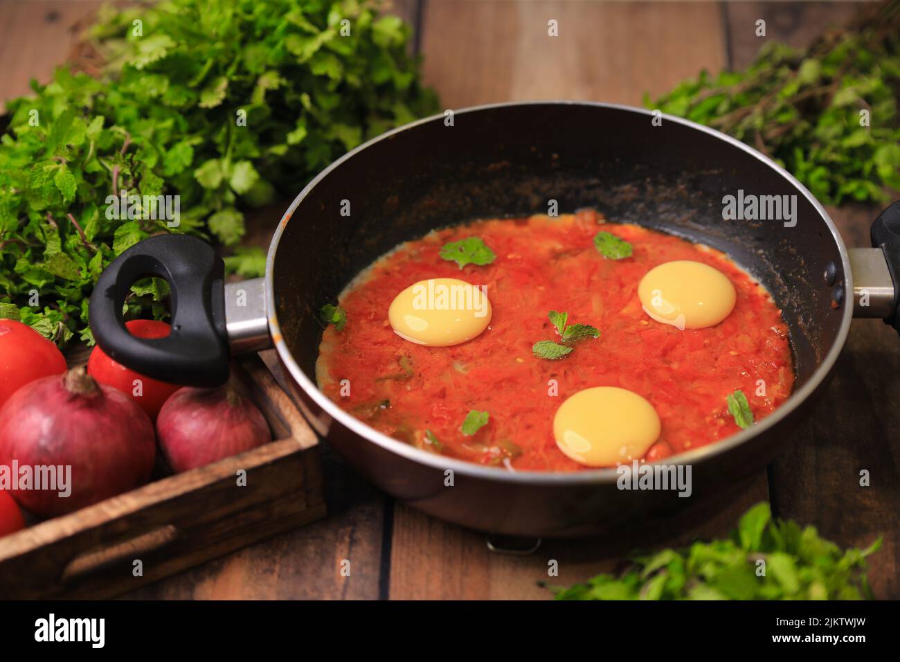Egg curry,egg drop curry ,egg yolk famous indian egg curry Stock Photo Alamy