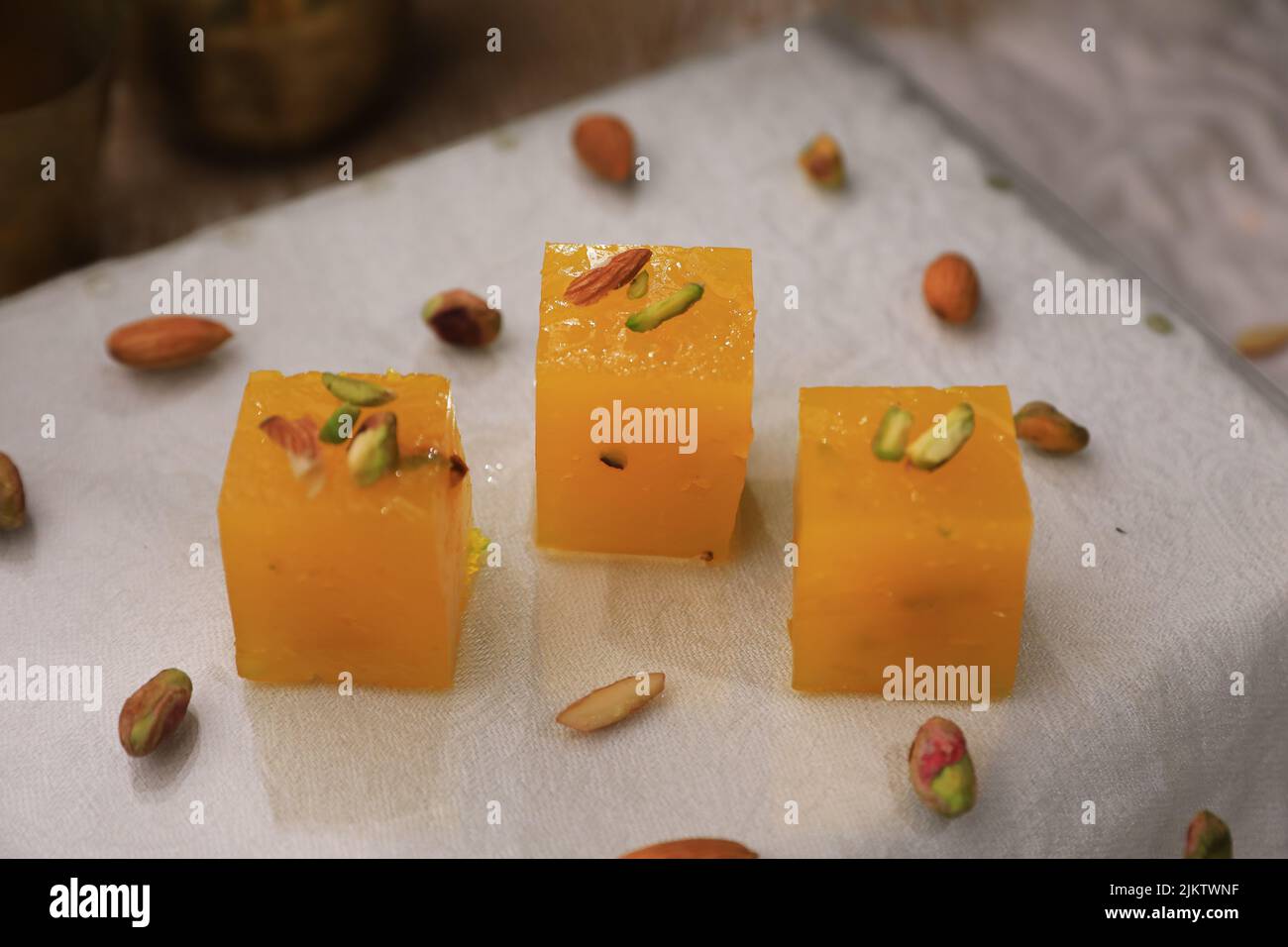 bombay karachi halwa indian famous Stock Photo Alamy