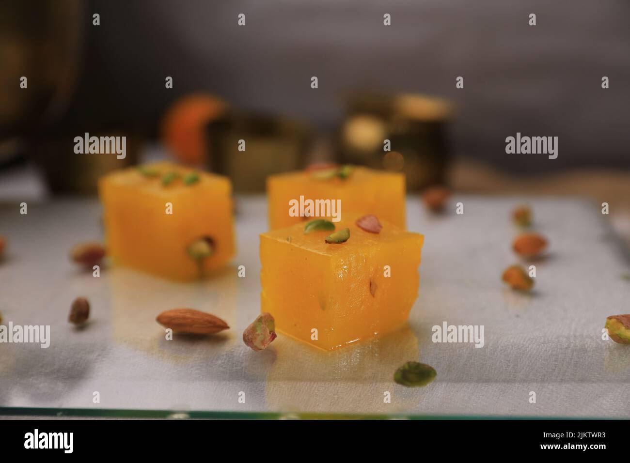 bombay karachi halwa indian famous Stock Photo Alamy