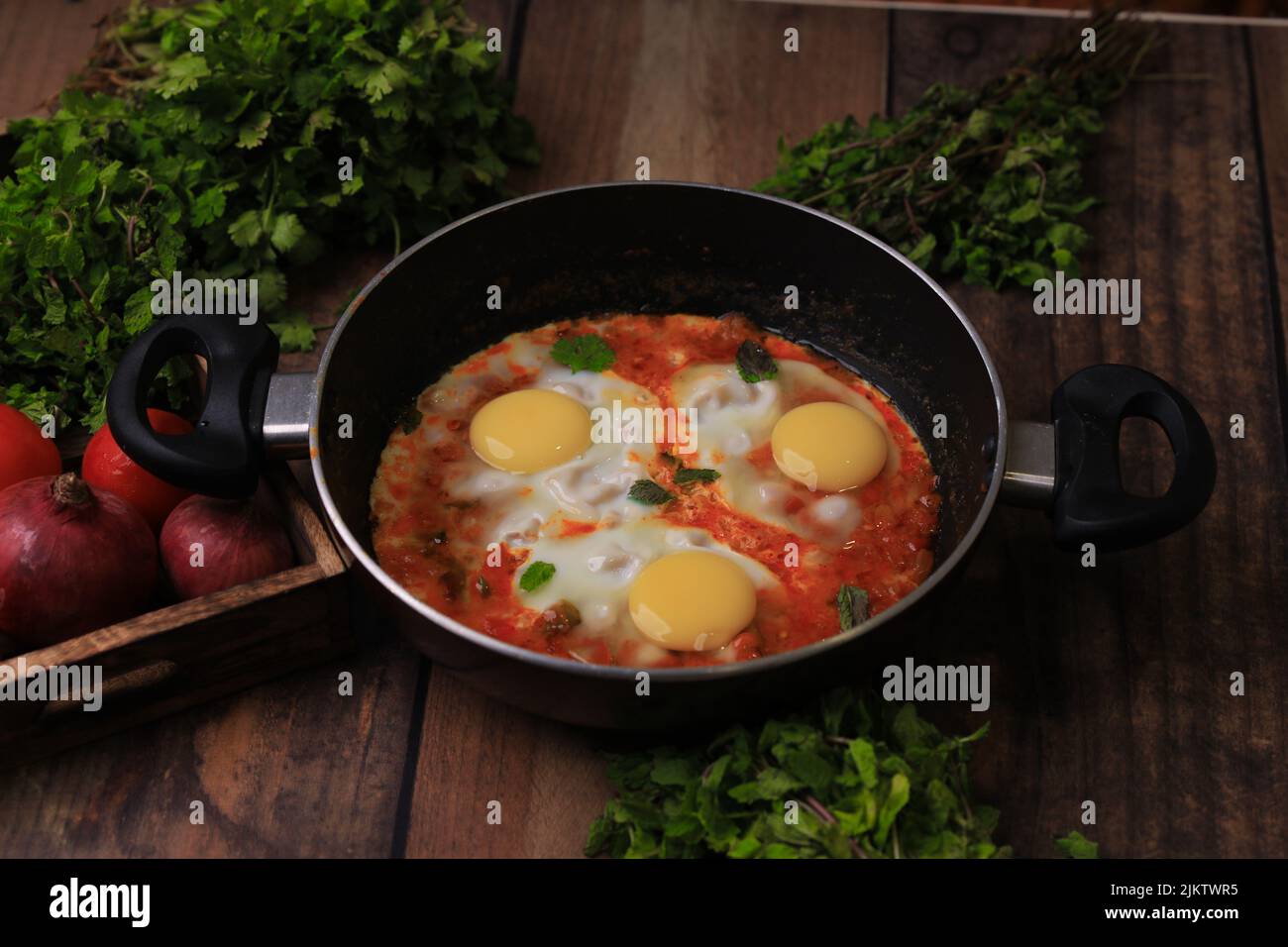 Egg curry,egg drop curry ,egg yolk famous indian egg curry Stock Photo Alamy