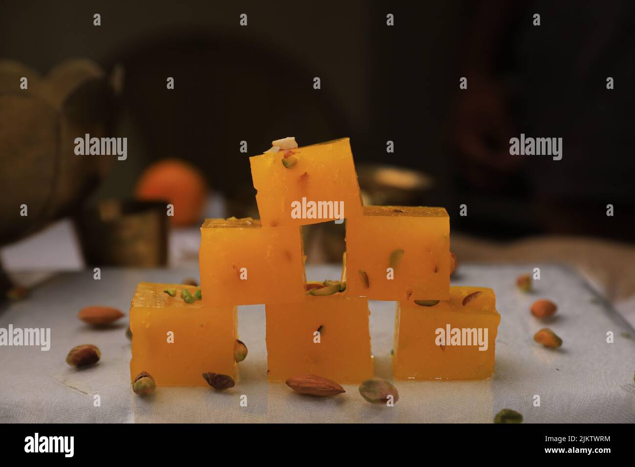 bombay karachi halwa indian famous Stock Photo Alamy