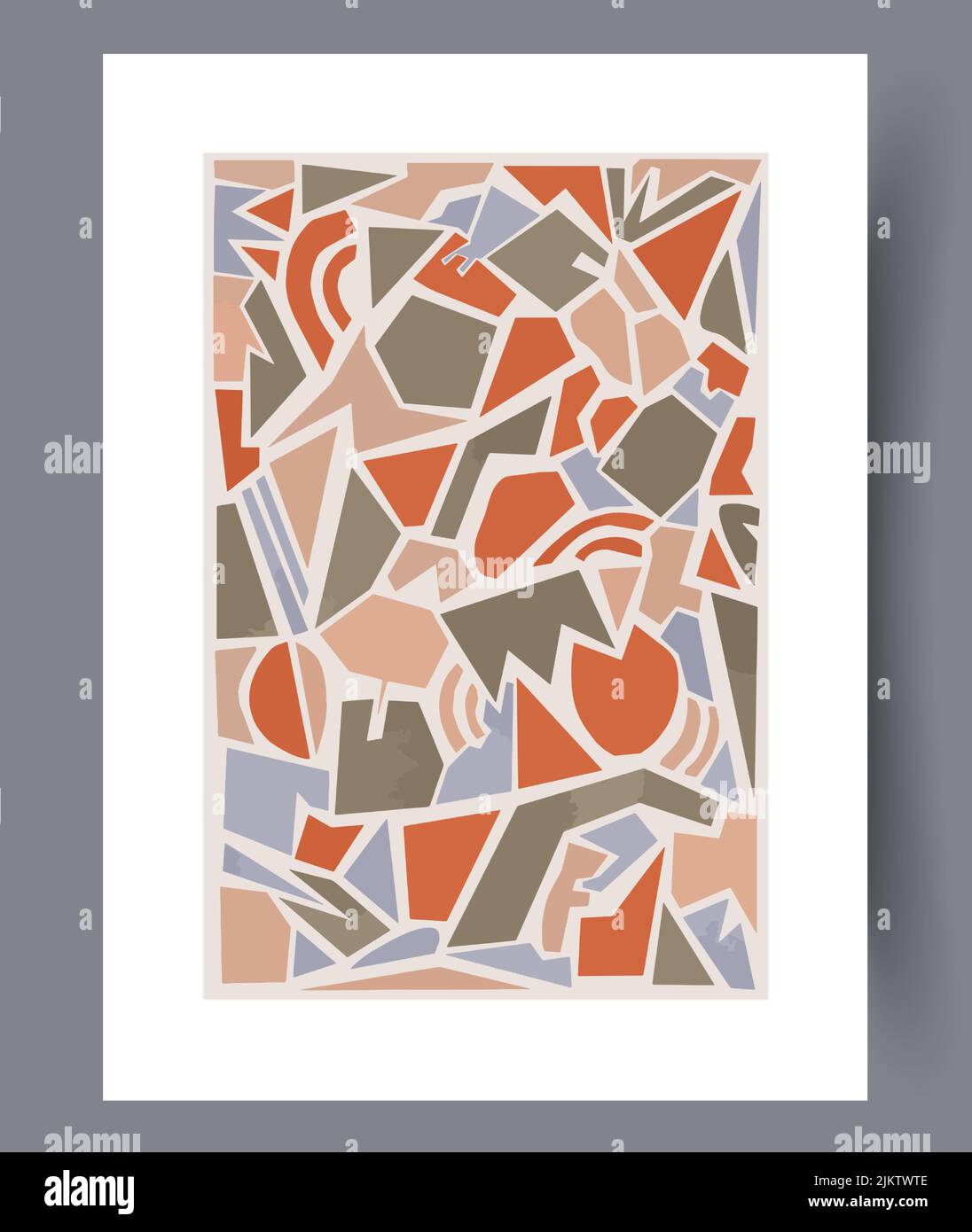 Printable wall art vector poster set vector. Stock Vector