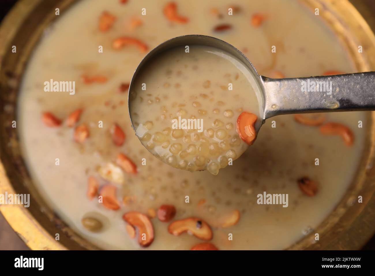 indian traditional sweet sabudana kheer with jaggery Stock Photo Alamy