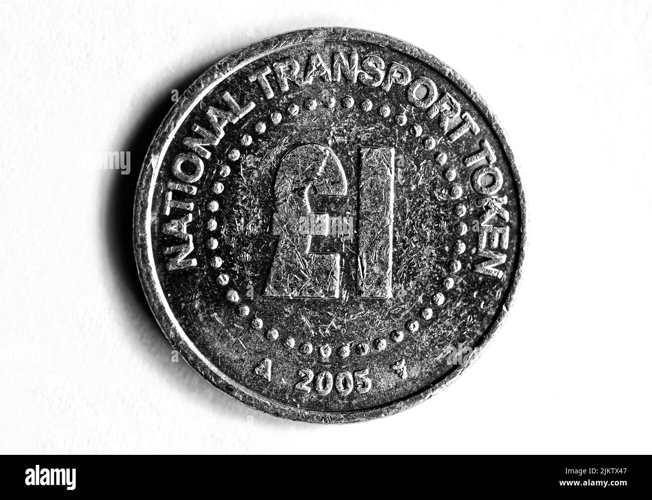 Photo  National Transport Token,1 Pound ,UK,2005 Stock Photo