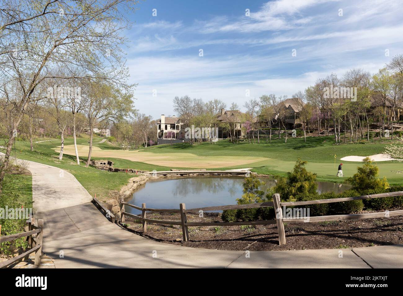 The exteriors of a country club in Loch Lloyd, Missouri, the USA Stock