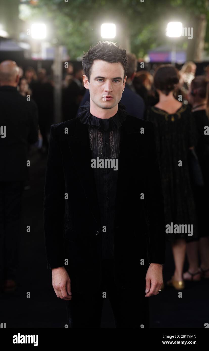 Tom Sturridge arrives for the world premiere of The Sandman BFI Southbank in London. Picture date: Wednesday August 3, 2022. Stock Photo