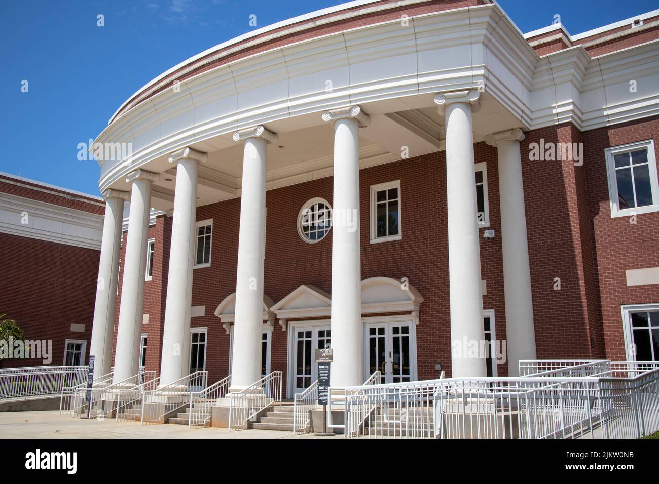 Columbia County, Ga USA 08 20 21 Columbia County Courthouse entrance