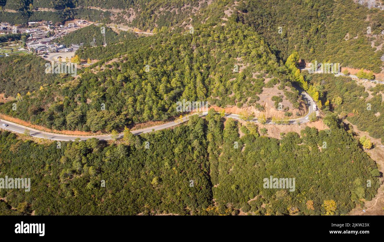 Winding aerial hi-res stock photography and images - Alamy