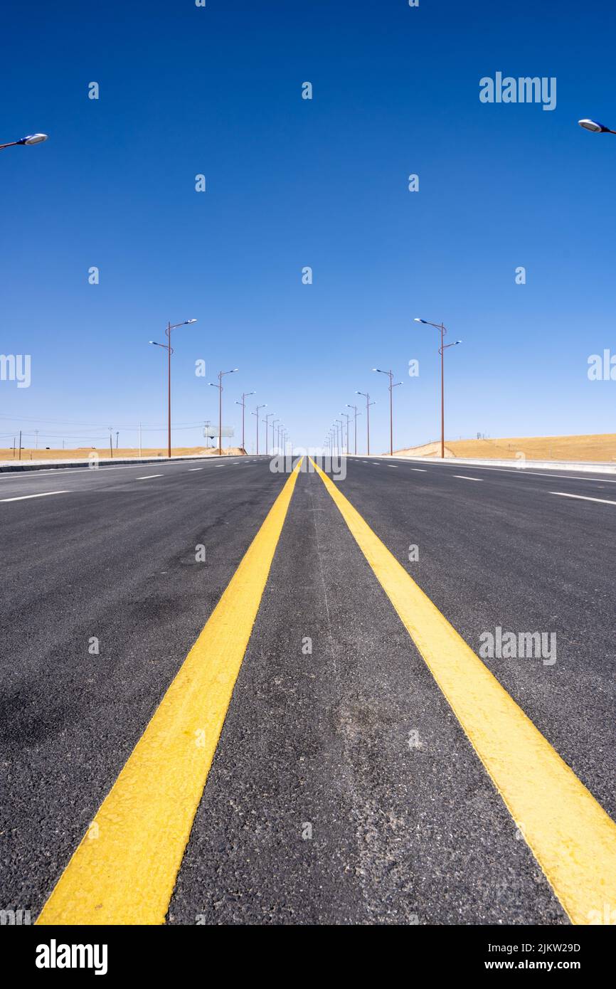 Road trip blue sky hi-res stock photography and images - Alamy