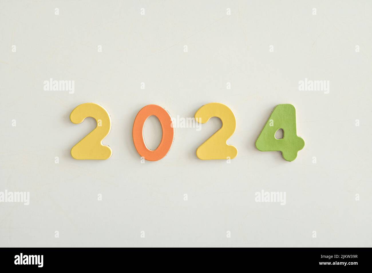 A Top View Of The Number 2024 Isolated On White Background Stock Photo a-top-view-of-the-number-2024-isolated-on-white-background-stock-photo
