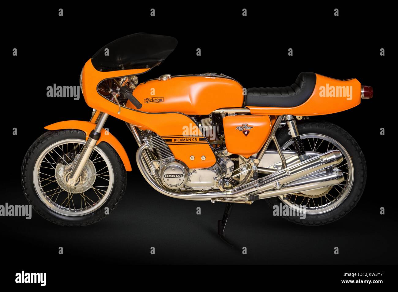 Beautifully restored vintage motorcycles Stock Photo
