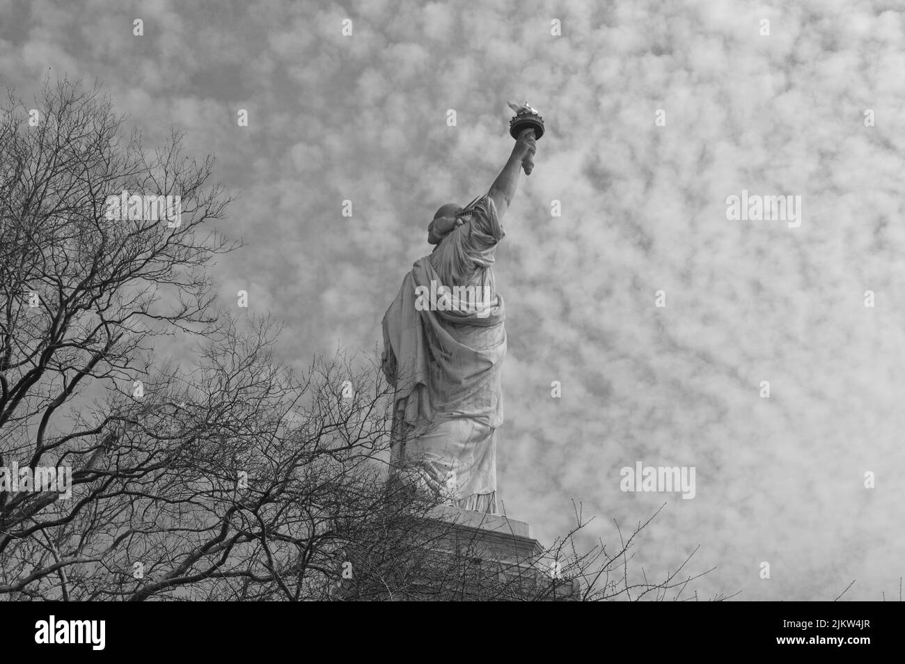 A scenic view of the Statue of Liberty in New York City, in the United