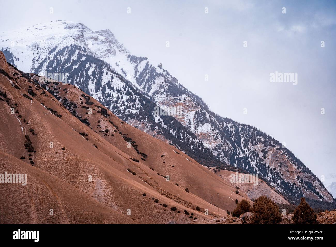 Small Rocky Ridge Rural Photo Reference A scenic view of rocky mountains in a rural area in cloudy sky ...