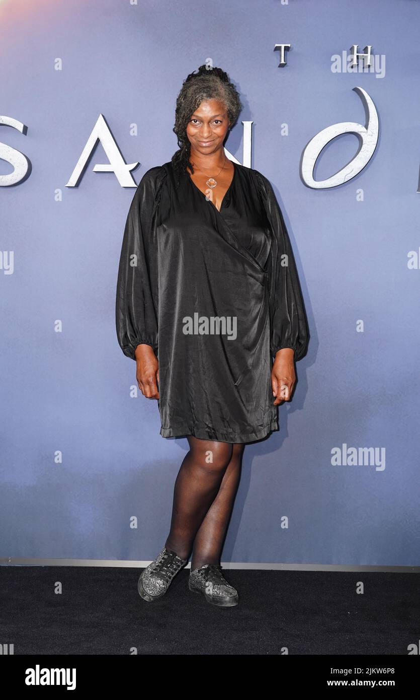Sandra James-Young arrives for the world premiere of The Sandman BFI Southbank in London