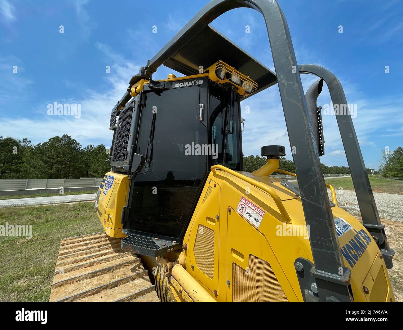 Augusta, Ga USA 04 13 22 Komatsu 39PX digger dozier front corner