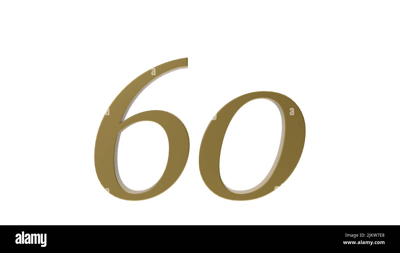 gold sixty 60 number digit metal 3d render illustration Stock Photo Alamy gold sixty 60 number digit metal 3d render illustration Stock Photo Alamy