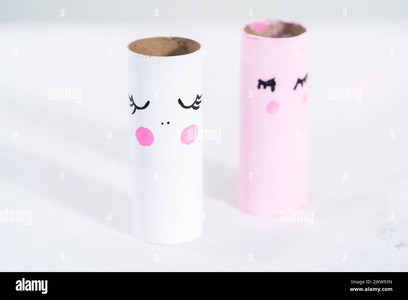 Toilet paper roll crafts unicorn Stock Photo - Alamy