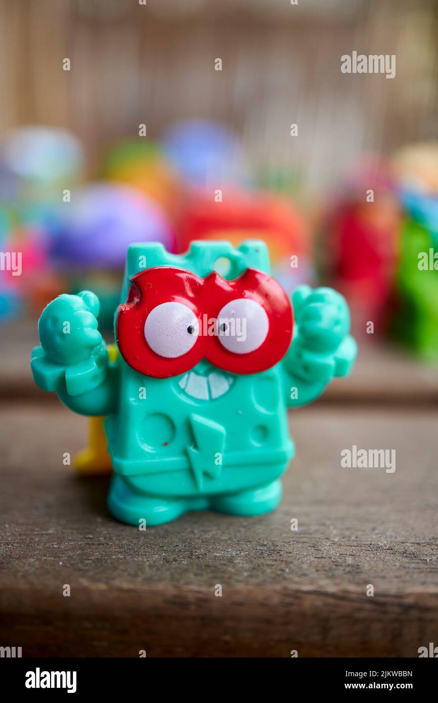 A magic box brand Superthing Cheestar green toy figurine from the hero