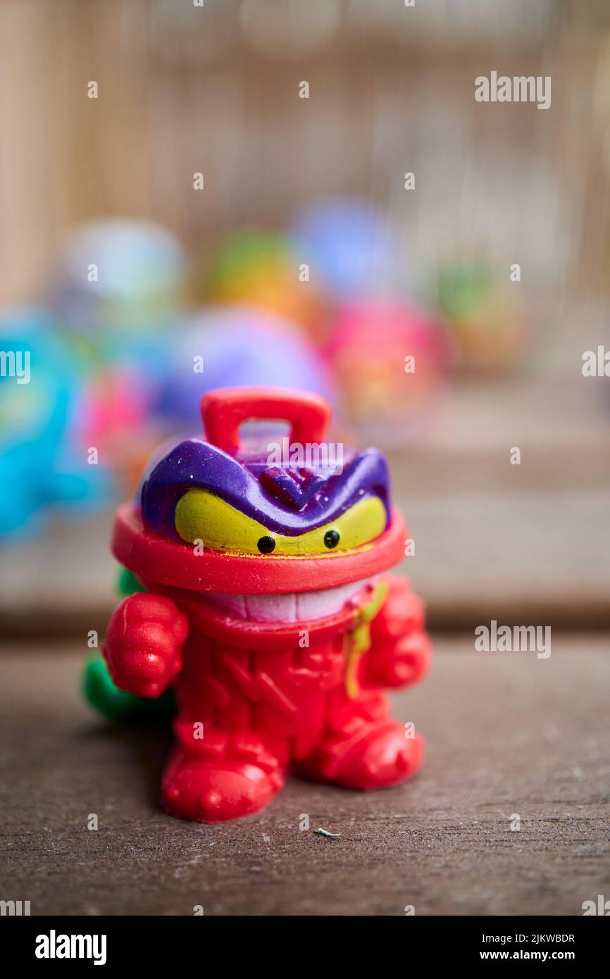 A magic box brand Superthing Fred Fedit red toy figurine from the