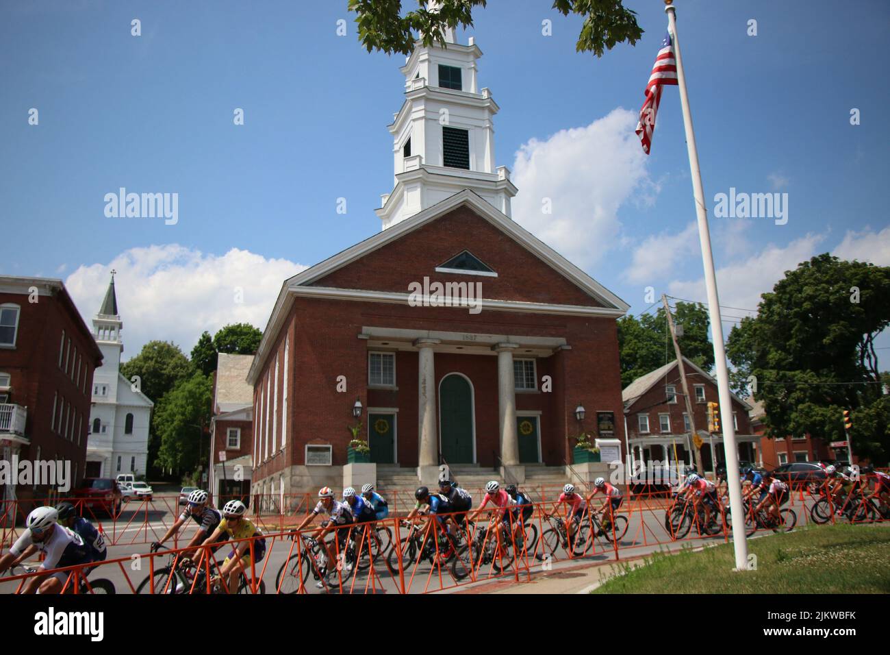 Longsjo Classic bicycle race 2018 Fitchburg, Massachusetts Stock Photo