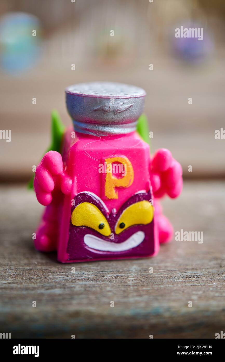 A Magic Box brand Super Thing pepper containershaped toy figurine of