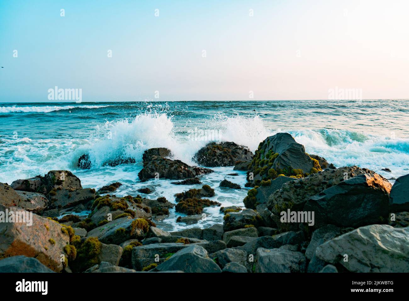 Seascape with waves hi-res stock photography and images - Alamy