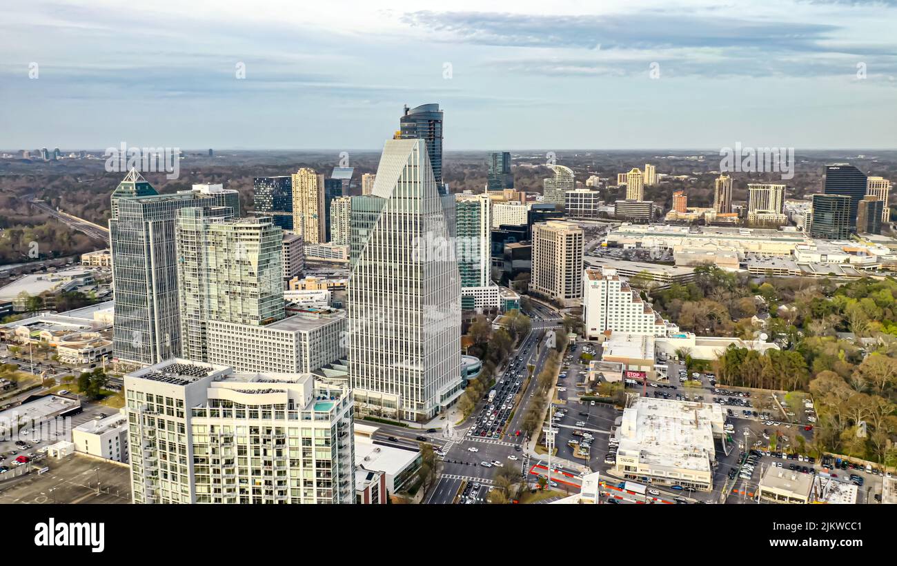 Downtown atlanta aerial footage hi-res stock photography and images - Alamy