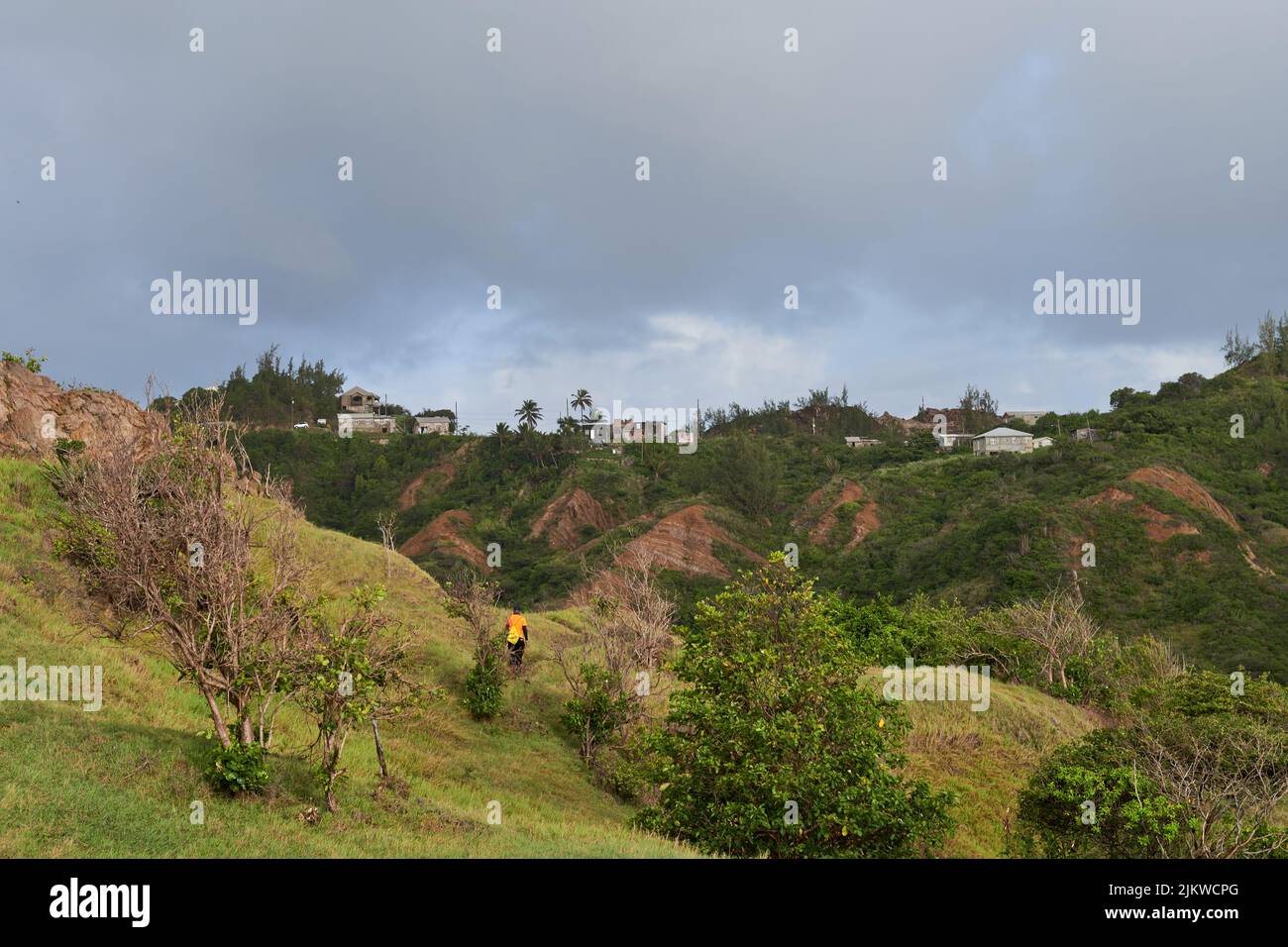 Rear hiker man walking hi-res stock photography and images - Alamy