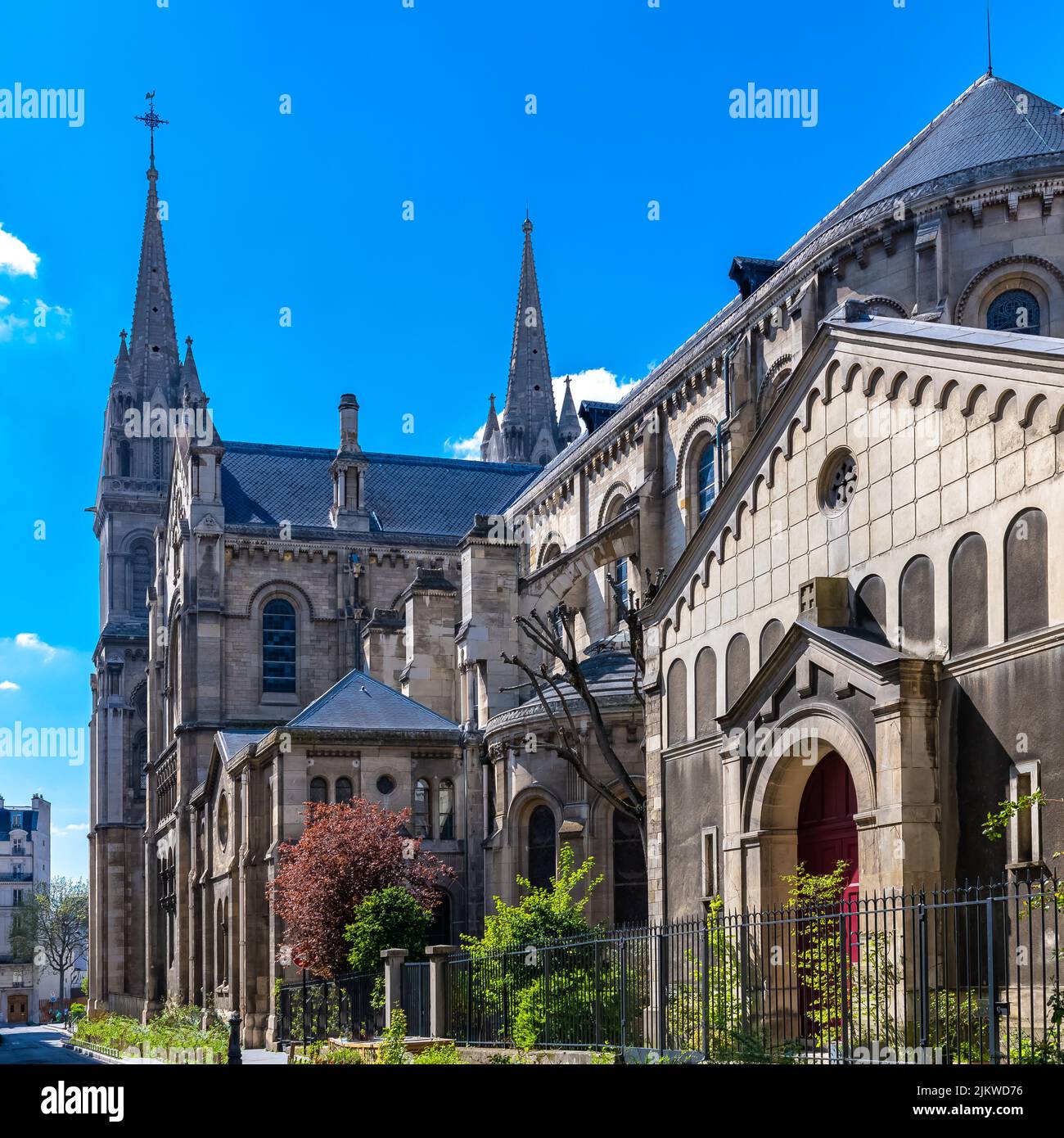 Paris, Saint-Ambroise church, boulevard Voltaire in the 11e district 