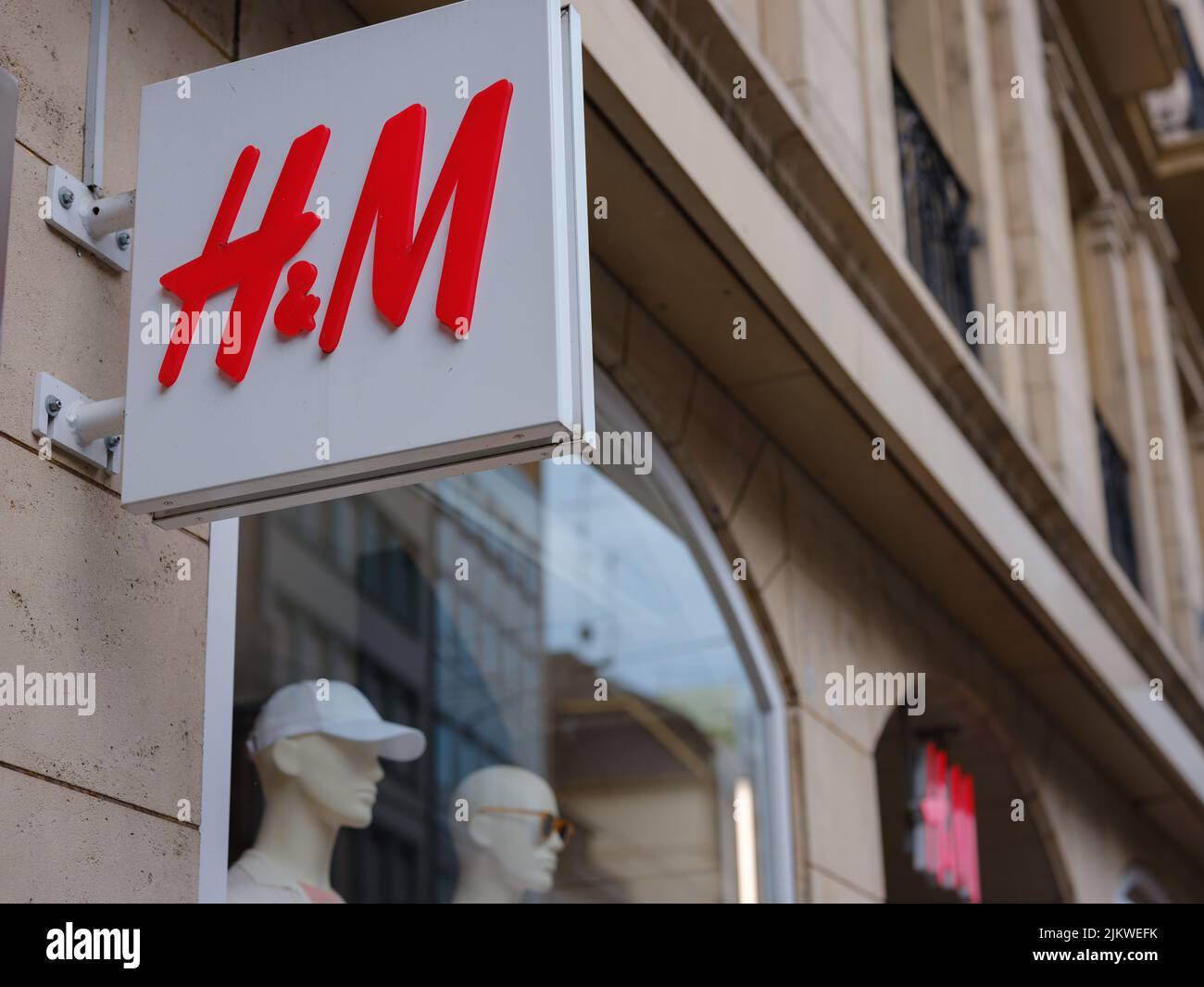Basel, Switzerland - July 4 2022: Facade of the HM store in Basel. HM  Hennes Mauritz AB is a Swedish multinational retail-clothing company Stock  Photo - Alamy