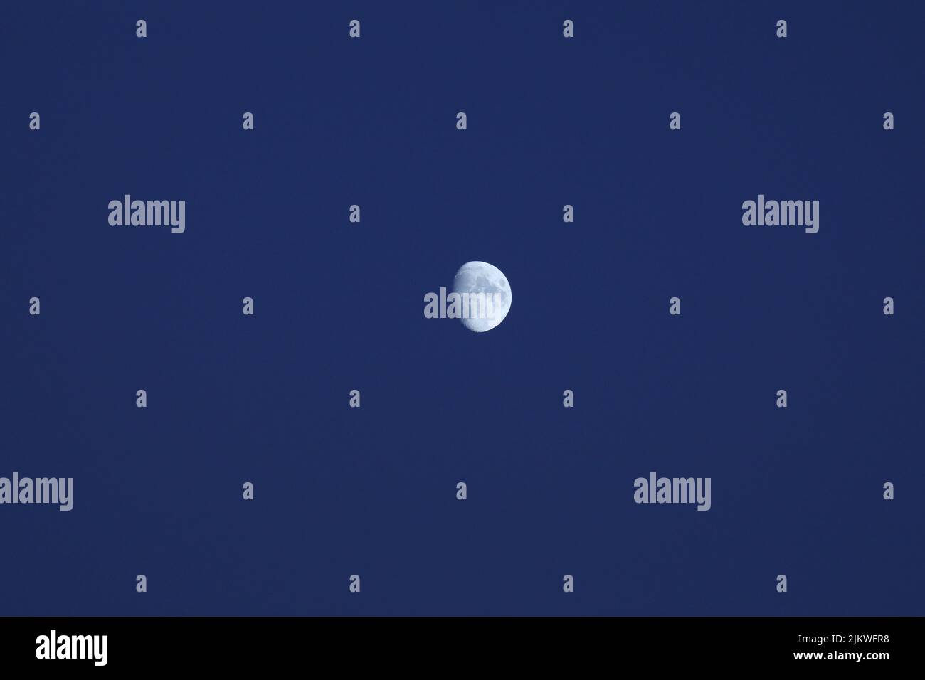 The Moon in waxing gibbous phase Stock Photo Alamy