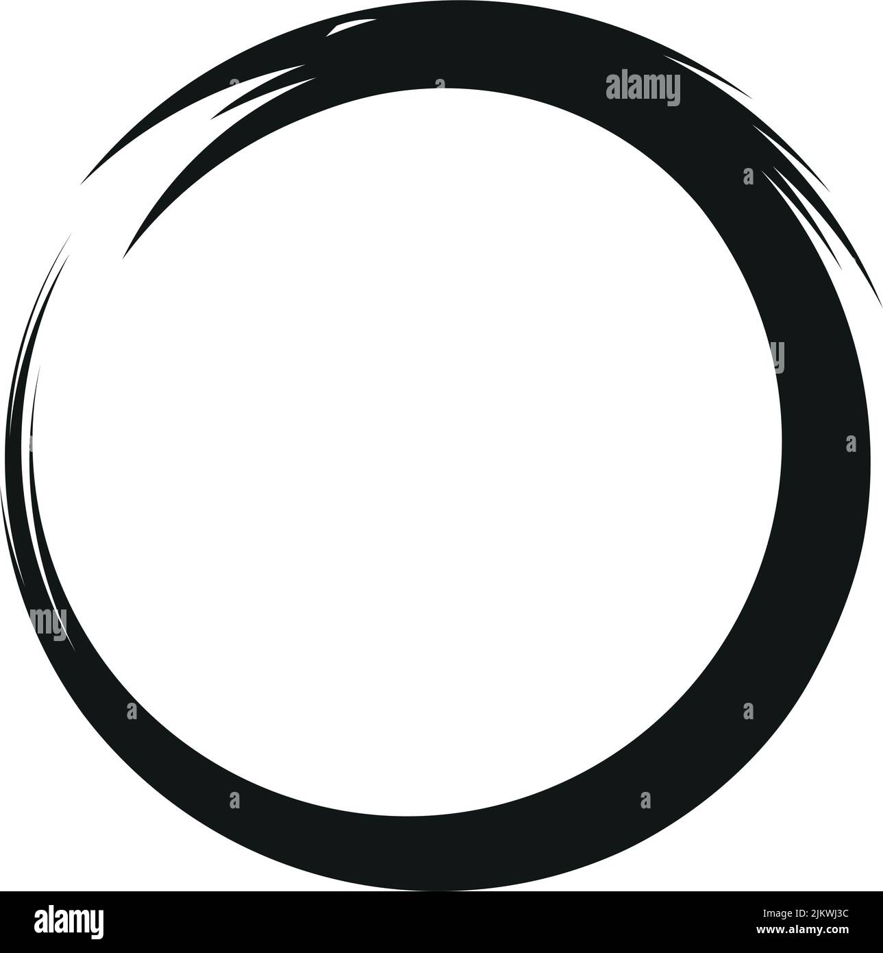 Ouroboros Bird Infinity Symbol - Modern Style - black on white Stock Vector